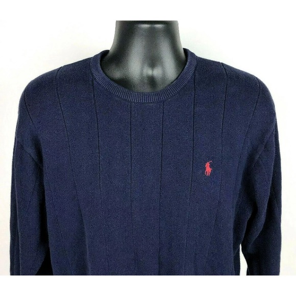 Polo By Ralph Lauren Men's Sweater Sz M Cotton - Picture 2 of 7